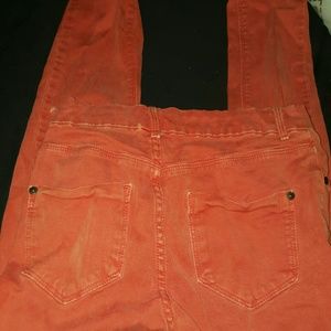 High rise coral top shop pants