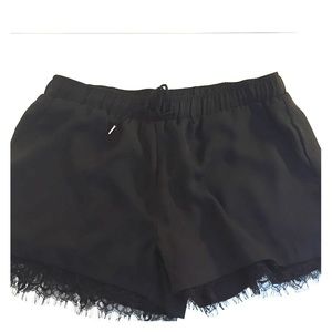 Black lace shorts