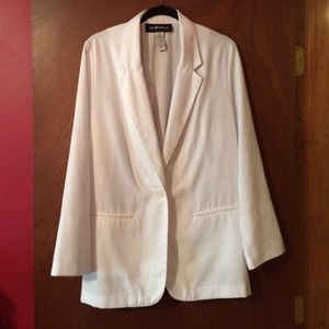 Closet clearing sale! White linen jacket