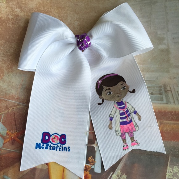New Doc Mcstuffins Cheer Bow
