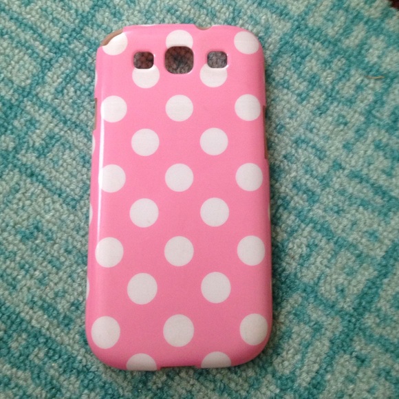 Pink polkadot phone case for Samsung Galaxy S3