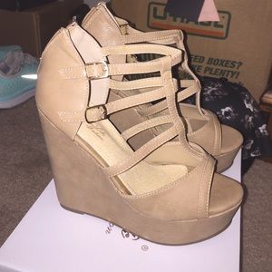 Tan wedges