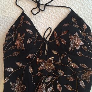 Cache beaded evening dress