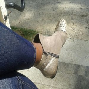 Fall ankle stud booties