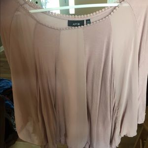 Light pink flowy top