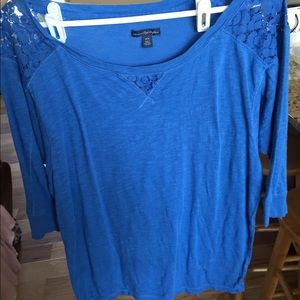 Blue American Eagle top