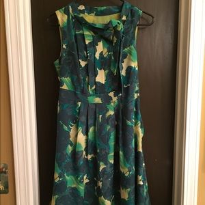 Merona Collection Shades of Green Classic Dress