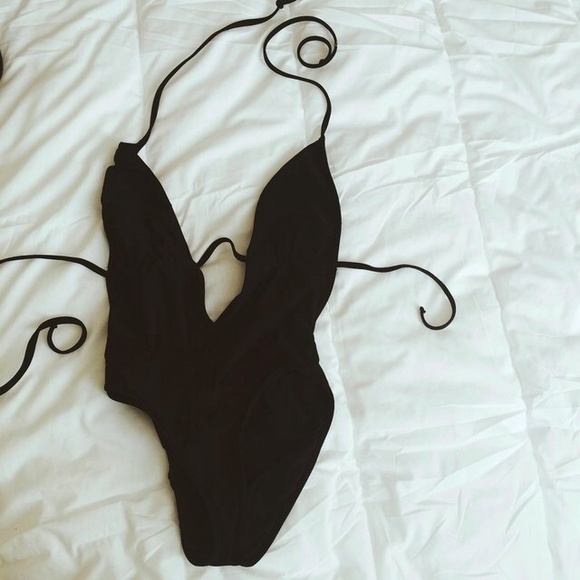 Black american apparel one piece