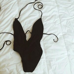 Black american apparel one piece