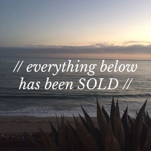 // EVERYTHING BELOW HAS BEEN SOLD //