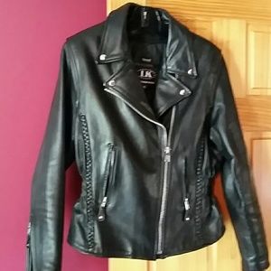 Leather womens  motorcycle  jacket