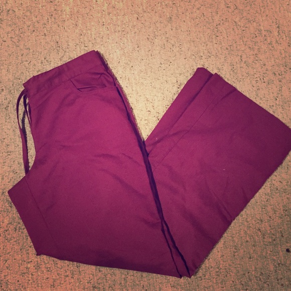 Maroon Greys Anatomy scrub pants