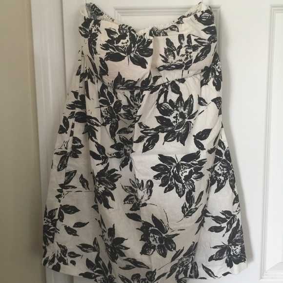 Floral print tube dress