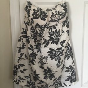 Floral print tube dress