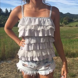 ⚡️ BOGO ⚡️ Abercrombie & Fitch Layered Grey Top