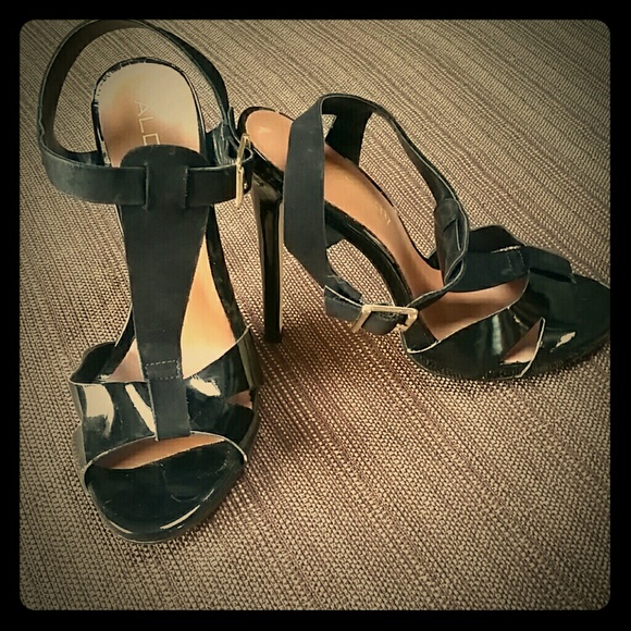 Leather Aldo Black Heal