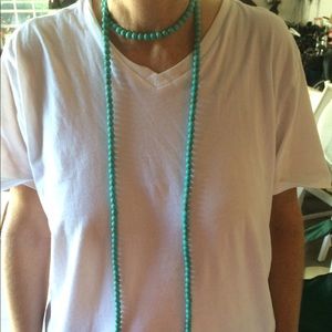 Turquoise beaded necklace