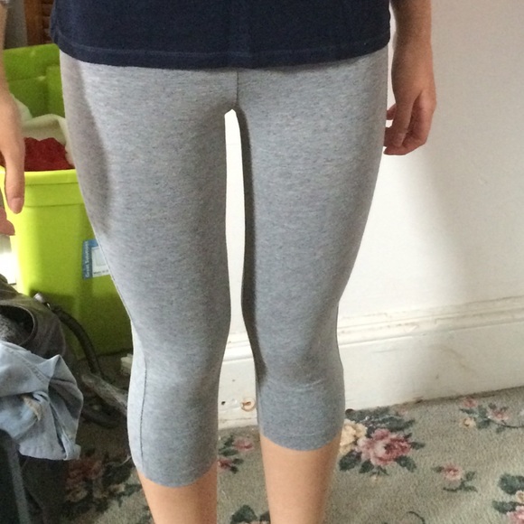 Grey workout tights