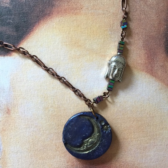 Buddha's Moon Jewelry - Moon Buddha necklace