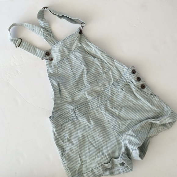 Railroad Stripe Overalls