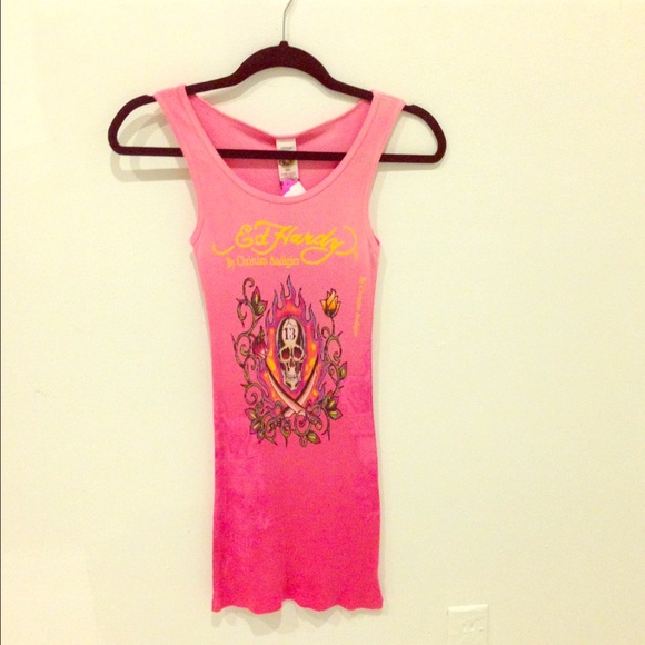 Ed Hardy Pink Women's Tank Top