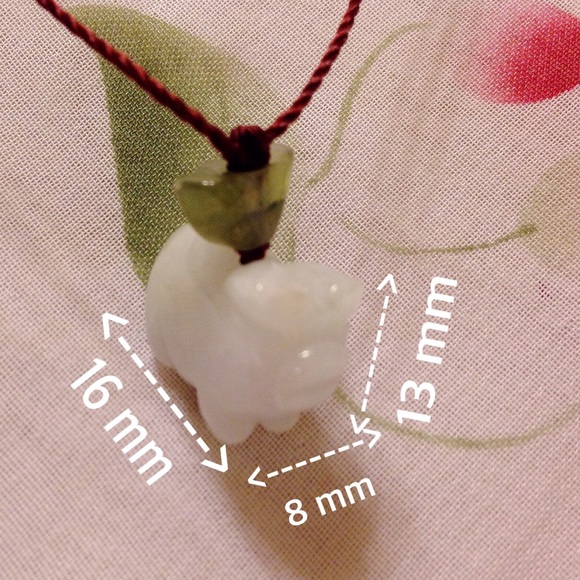 This nice & lucky purple Pig necklace is real Jade