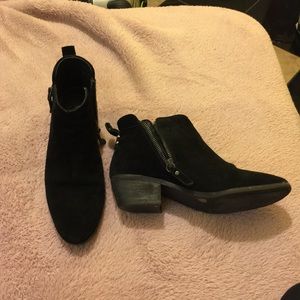 Vince Camuto suede ankle booties.