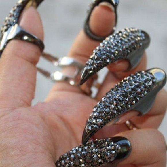 Claw Rings w/rhinestones