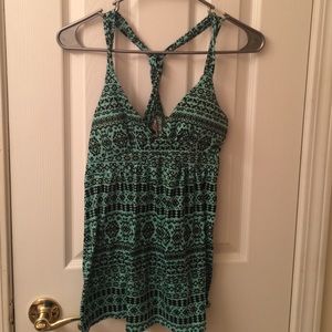 2 tribal print tank tops