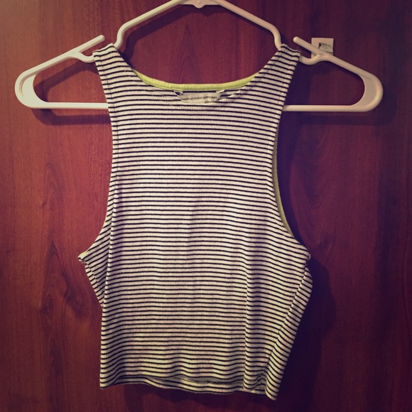 American Eagle Striped Crop Top