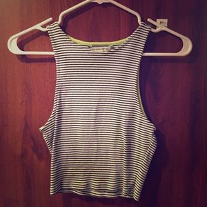 American Eagle Striped Crop Top