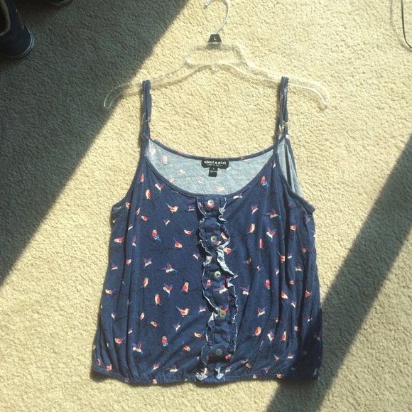 Cute bird pattern tanktop