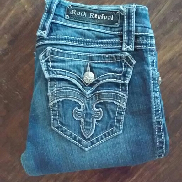 💝Rock Revival Debbie straight jeans