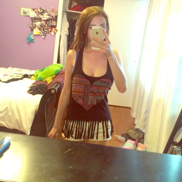 Fringed tank top
