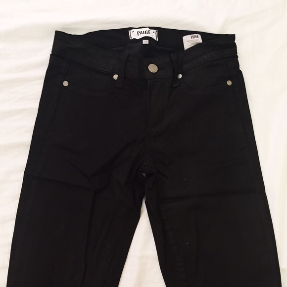 Paige Verdugo Black Coated Ankle Jean - Picture 3 of 4