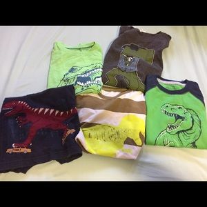 Boys size small dinosaur shirts