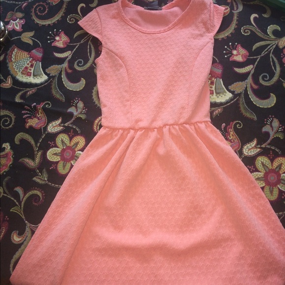 Pink skater dress