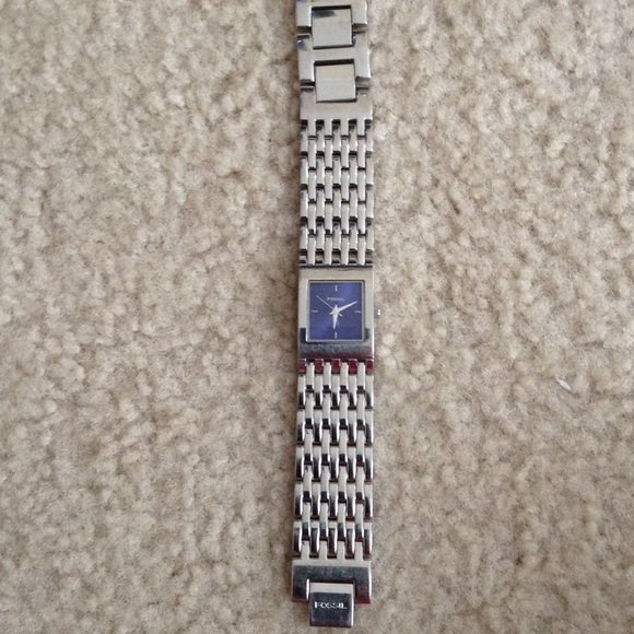 Fossil Watch with Blue Face