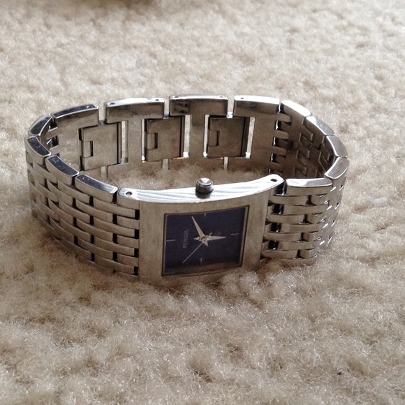 Fossil Watch with Blue Face