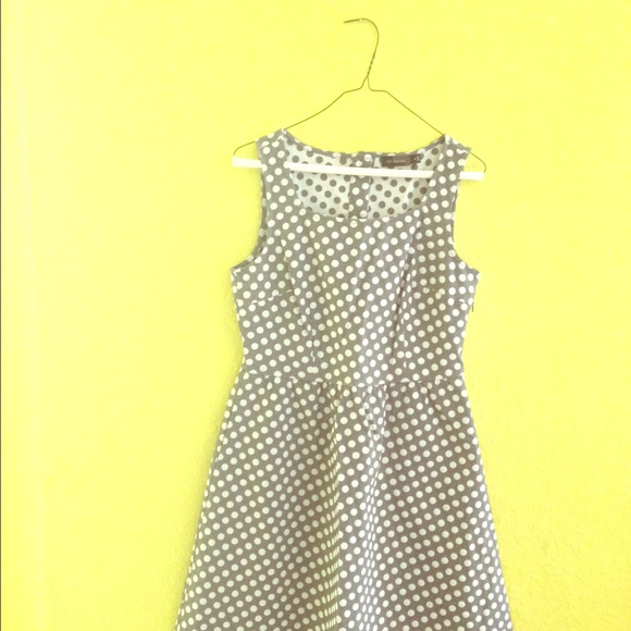 Short polka dot dress.