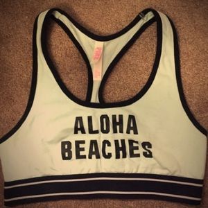 "Aloha Beaches" sports bra