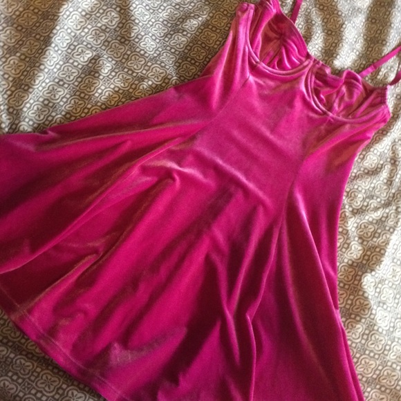 American Apparel Velvet Skater Dress