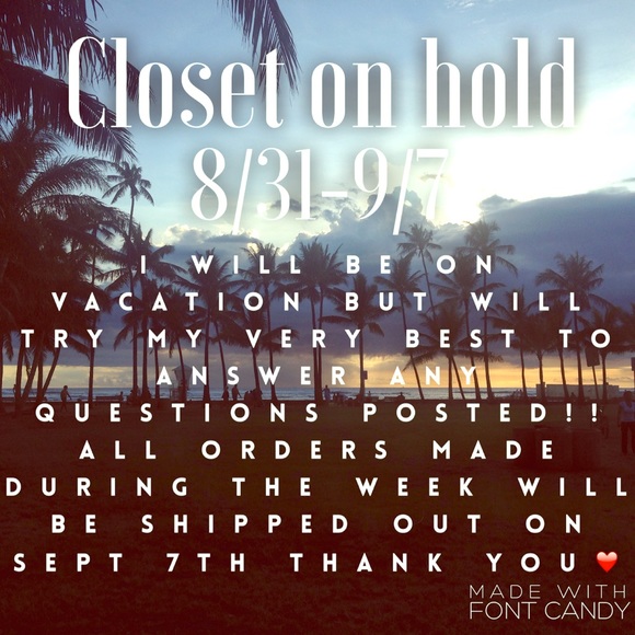 Going on vacation!