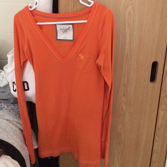 Orange Abercrombie long sleeve