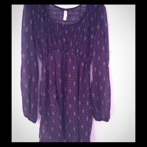 Purple peasant top