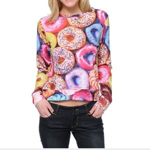 donut pattern shirt/sweatshirt
