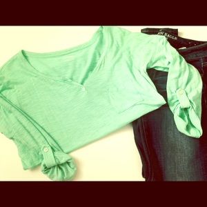Express mint green shirt