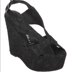 Jeffrey Campbell Mariel in Black Lace- NWOT