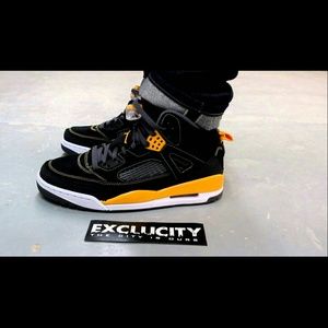 Rare Nike Air Jordan Spizike Black Yellow Universi