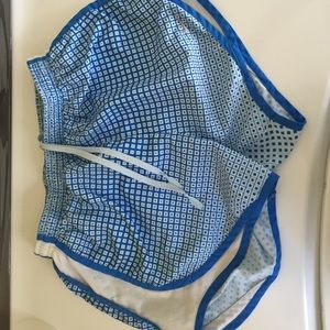 Blue patterned shorts